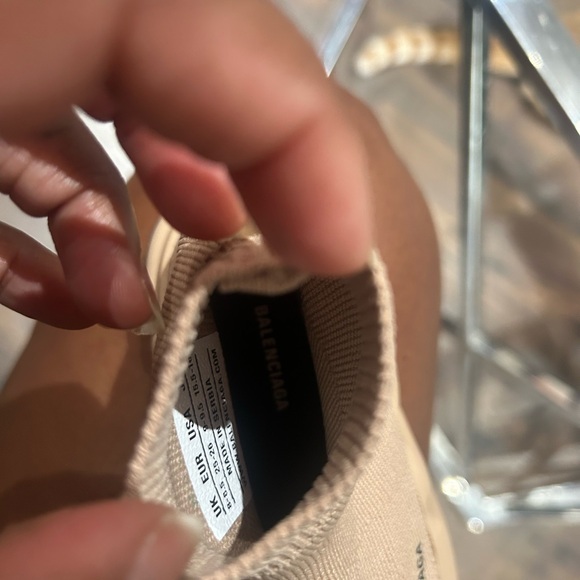 Authentic Tan Kids Balenciaga Sock Sneakers - Picture 13 of 13